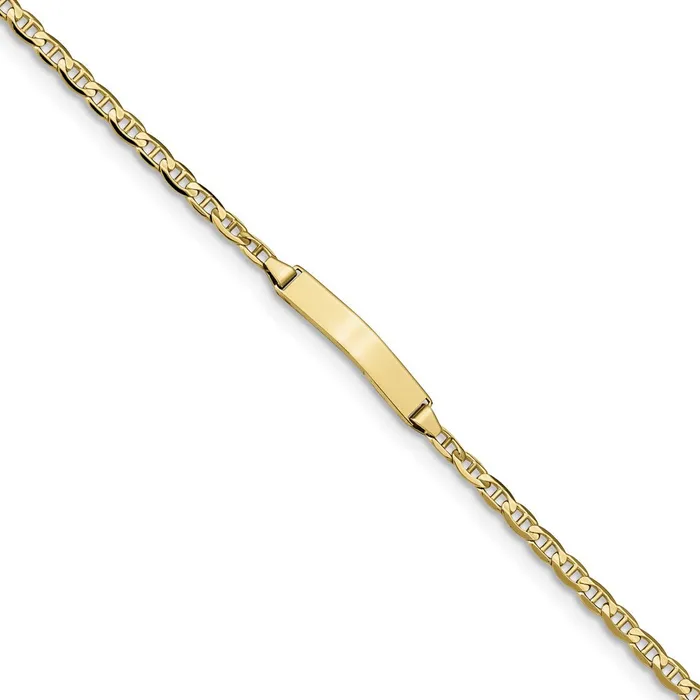 Bracelets WB Choice Jewelry 10k Anchor Link ID BraceletWBC10LID687