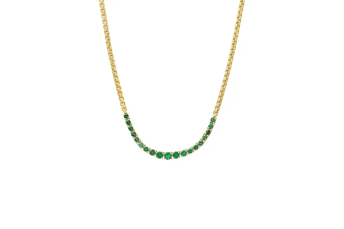 Graduated Emerald Necklace Shylee Rose Jewelry Necklaces