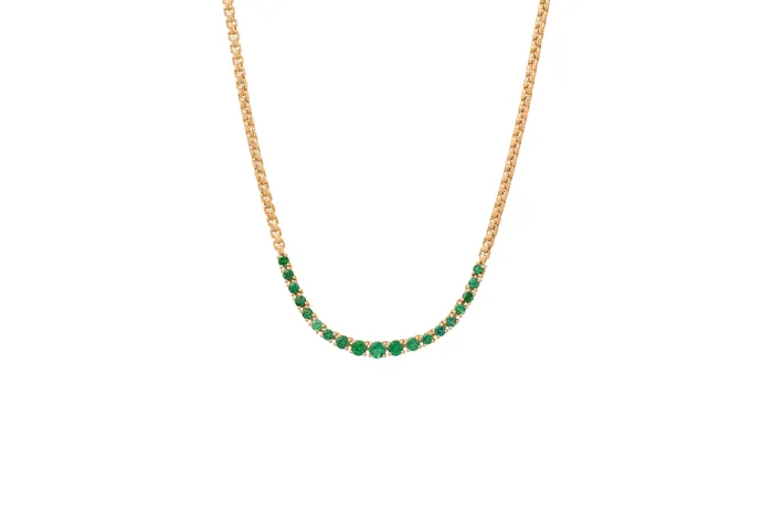 Graduated Emerald Necklace Shylee Rose Jewelry Necklaces
