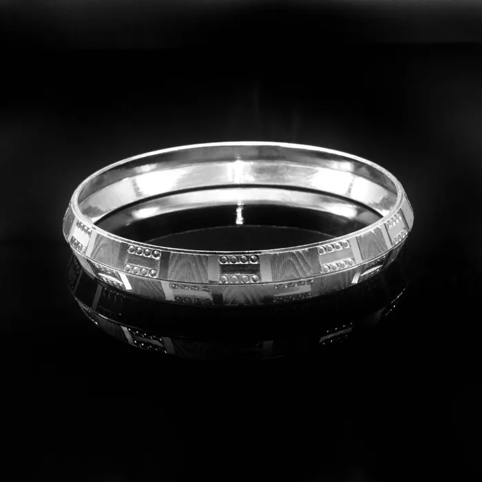 httpswwwkarizmajewelscom Punjabi style Real Sterling Mens Silver Kada Rings