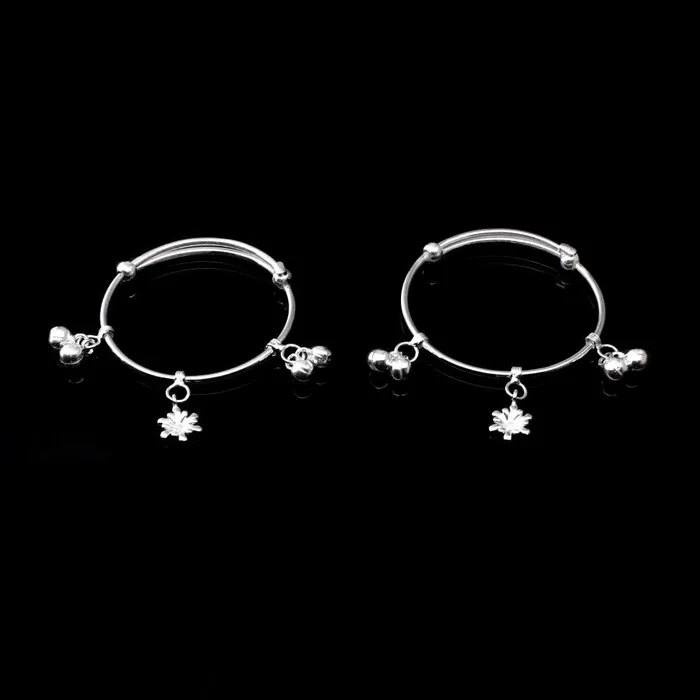 Karizma Jewels Bracelets Real 925 Silver Kids Bangles Bracelet Pair