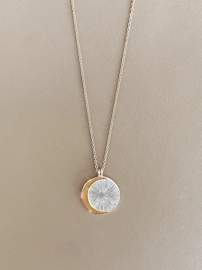 Necklaces IZA JEWELRY Eclipse Necklace silver Necklaces IZA JEWELRY Eclipse Necklace silver