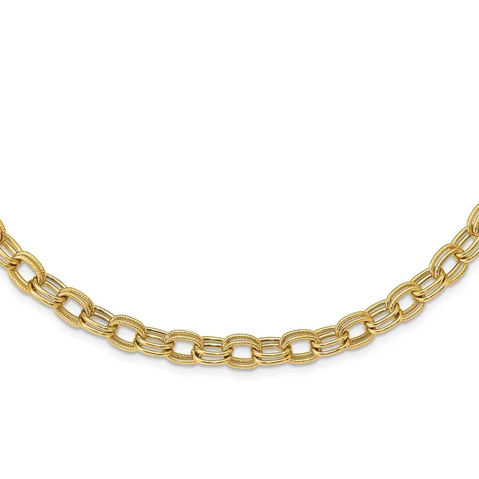 Necklaces WB Choice Jewelry 14k Polished Fancy Link NecklaceWBCSF261218