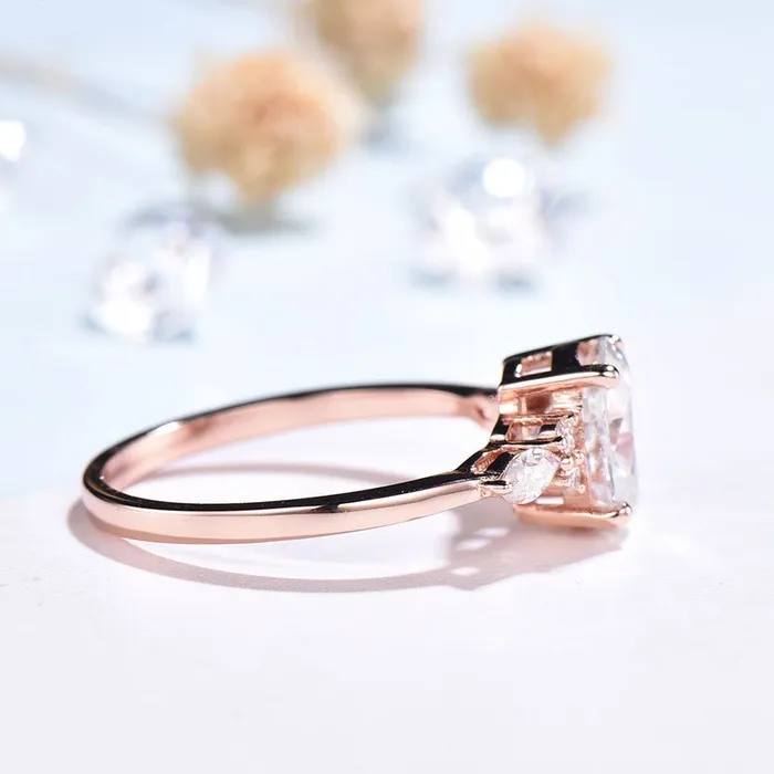 Rings PENFINE VVSD Pear Diamond Engagement Ring Lab Grown Diamond IGI Certificate Engagement Ring Seven Stone Marquise Diamond Wedding Ring Handmade Rings PENFINE VVSD Pear Diamond Engagement Ring Lab Grown Diamond IGI Certificate Engagement Ring Seven Stone Marquise Diamond Wedding Ring Handmade