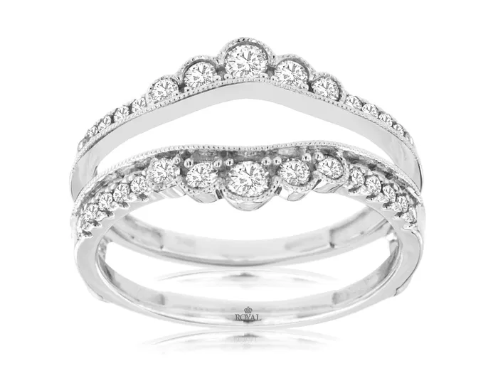 ROYAL JEWELRY MFG INC Rings 14KW 50 CTTW DIAMOND RING INSERT GSI1