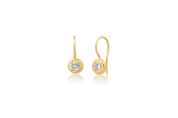 Shylee Rose Jewelry Earrings Round Diamond Cloud Drop Earrings