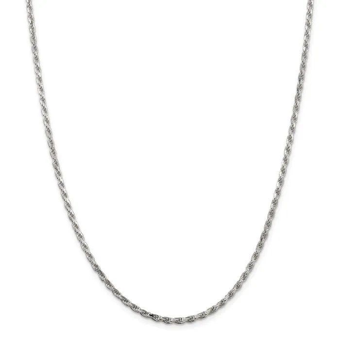 Sterling Silver 25mm Diamondcut Rope ChainWBCQDC05524 WB Choice Jewelry Rings Sterling Silver 25mm Diamondcut Rope ChainWBCQDC05524 WB Choice Jewelry Rings