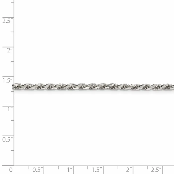 Sterling Silver 25mm Diamondcut Rope ChainWBCQDC05524 WB Choice Jewelry Rings Sterling Silver 25mm Diamondcut Rope ChainWBCQDC05524 WB Choice Jewelry Rings