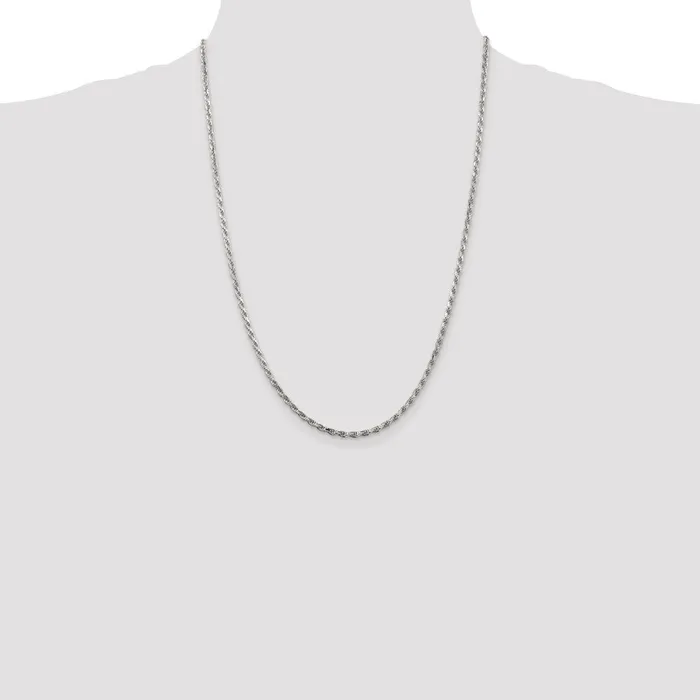 Sterling Silver 25mm Diamondcut Rope ChainWBCQDC05524 WB Choice Jewelry Rings Sterling Silver 25mm Diamondcut Rope ChainWBCQDC05524 WB Choice Jewelry Rings