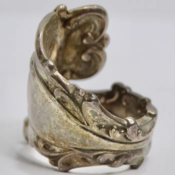 Vintage by Misty Rings 1940s Reconstructed Silver Spoon Ring