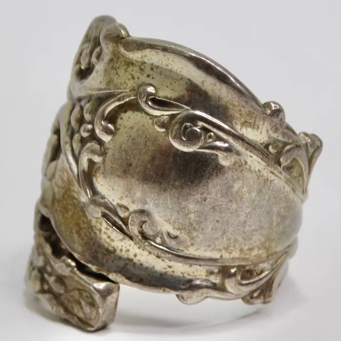 Vintage by Misty Rings 1940s Reconstructed Silver Spoon Ring