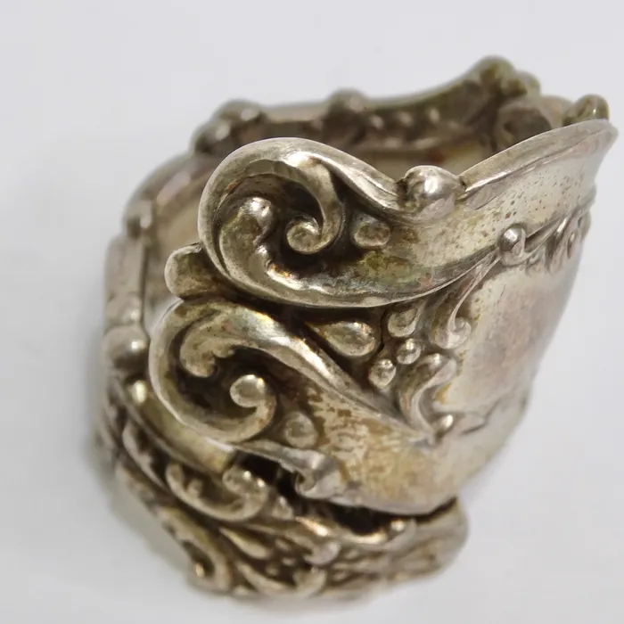Vintage by Misty Rings 1940s Reconstructed Silver Spoon Ring