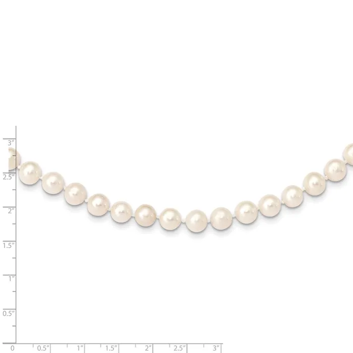 WB Choice Jewelry 14k 78mm White Near Round Freshwater Cultured Pearl NecklaceWBCWPN07024 Necklaces WB Choice Jewelry 14k 78mm White Near Round Freshwater Cultured Pearl NecklaceWBCWPN07024 Necklaces