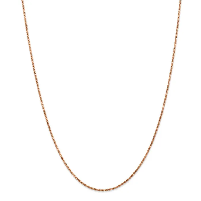 WB Choice Jewelry 14k Rose Gold 15mm DC Machinemade Rope ChainWBCR01216 Necklaces WB Choice Jewelry 14k Rose Gold 15mm DC Machinemade Rope ChainWBCR01216 Necklaces