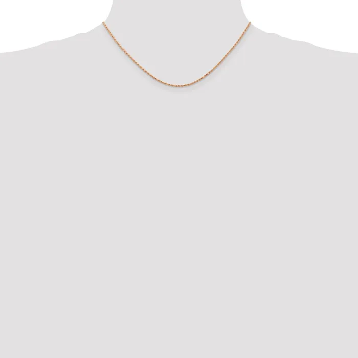 WB Choice Jewelry 14k Rose Gold 15mm DC Machinemade Rope ChainWBCR01216 Necklaces WB Choice Jewelry 14k Rose Gold 15mm DC Machinemade Rope ChainWBCR01216 Necklaces