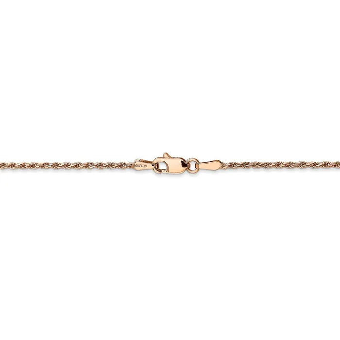 WB Choice Jewelry 14k Rose Gold 15mm DC Machinemade Rope ChainWBCR01216 Necklaces WB Choice Jewelry 14k Rose Gold 15mm DC Machinemade Rope ChainWBCR01216 Necklaces