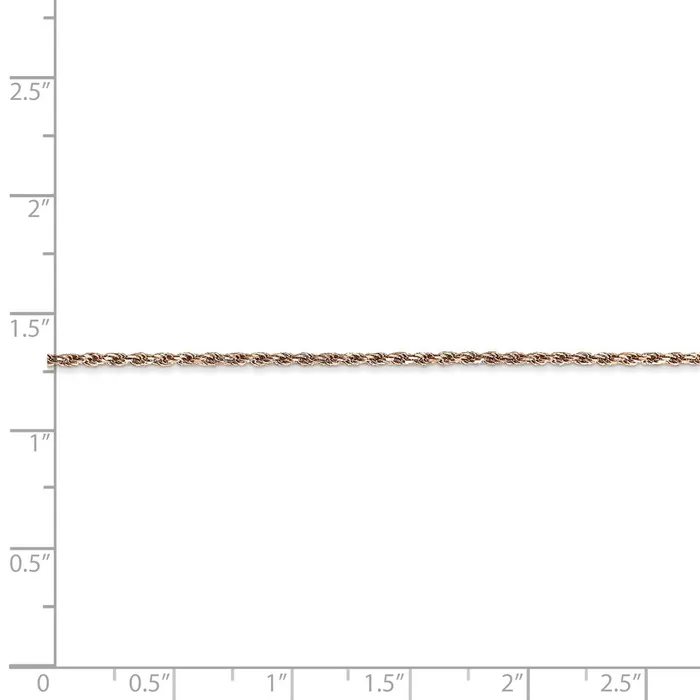 WB Choice Jewelry 14k Rose Gold 15mm DC Machinemade Rope ChainWBCR01216 Necklaces WB Choice Jewelry 14k Rose Gold 15mm DC Machinemade Rope ChainWBCR01216 Necklaces