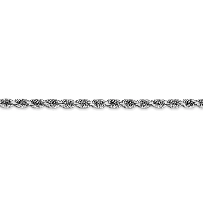 WB Choice Jewelry 14k White Gold 335mm DC Quadruple Rope ChainWBCWQT02530 Necklaces WB Choice Jewelry 14k White Gold 335mm DC Quadruple Rope ChainWBCWQT02530 Necklaces