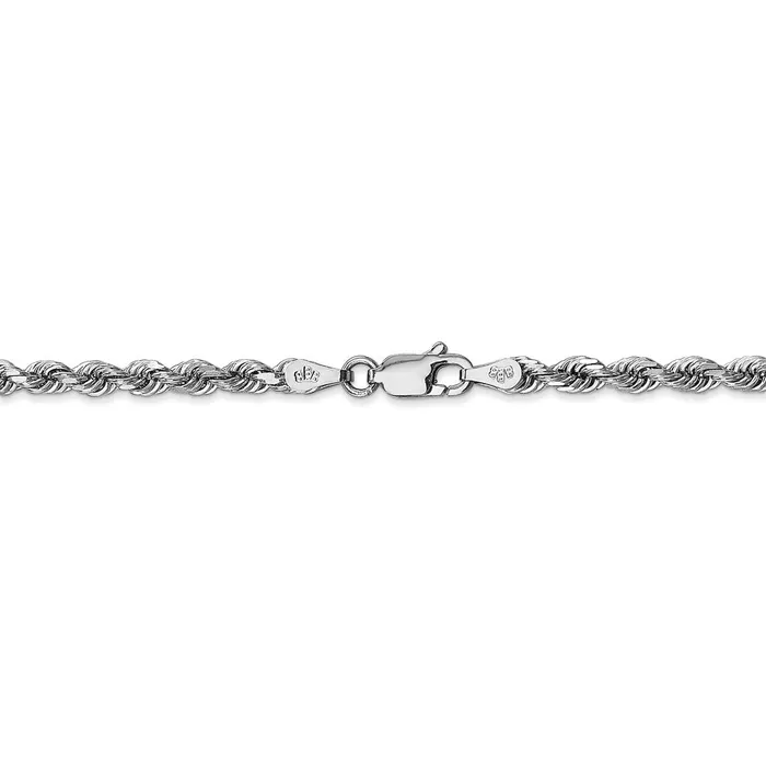 WB Choice Jewelry 14k White Gold 335mm DC Quadruple Rope ChainWBCWQT02530 Necklaces WB Choice Jewelry 14k White Gold 335mm DC Quadruple Rope ChainWBCWQT02530 Necklaces