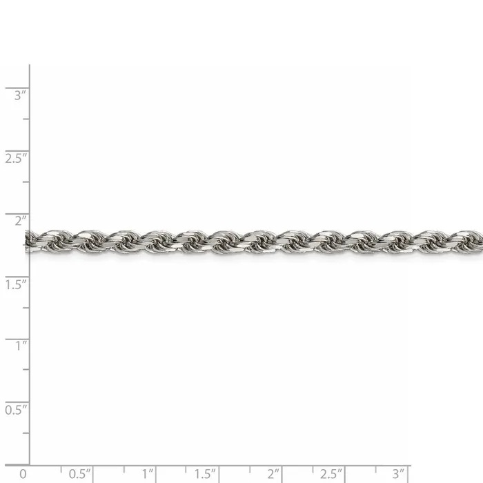 WB Choice Jewelry Rings Sterling Silver 475mm Diamondcut Rope ChainWBCQDC1009 WB Choice Jewelry Rings Sterling Silver 475mm Diamondcut Rope ChainWBCQDC1009