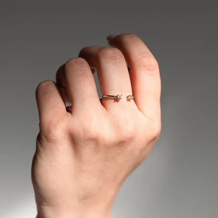 Close Connected Adjustable and Stackable Birthstone Ring November Izzy Jo Rings