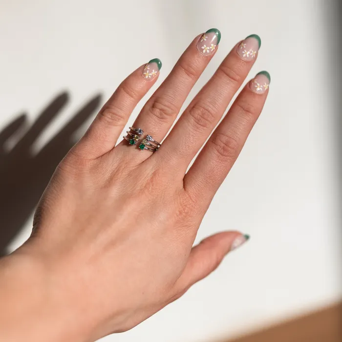 Close Connected Adjustable and Stackable Birthstone Ring November Izzy Jo Rings