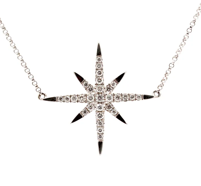 Diamond Star Necklace Cherie Dori Necklaces