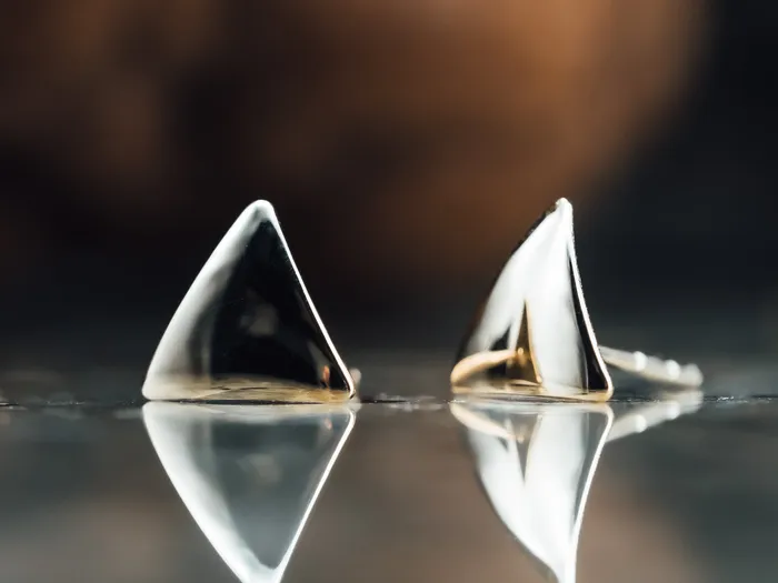 Earrings Northwest Distributors 14k Yellow Gold Triangle Stud Earrings