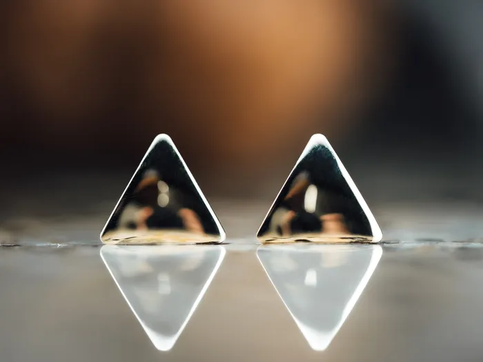 Earrings Northwest Distributors 14k Yellow Gold Triangle Stud Earrings