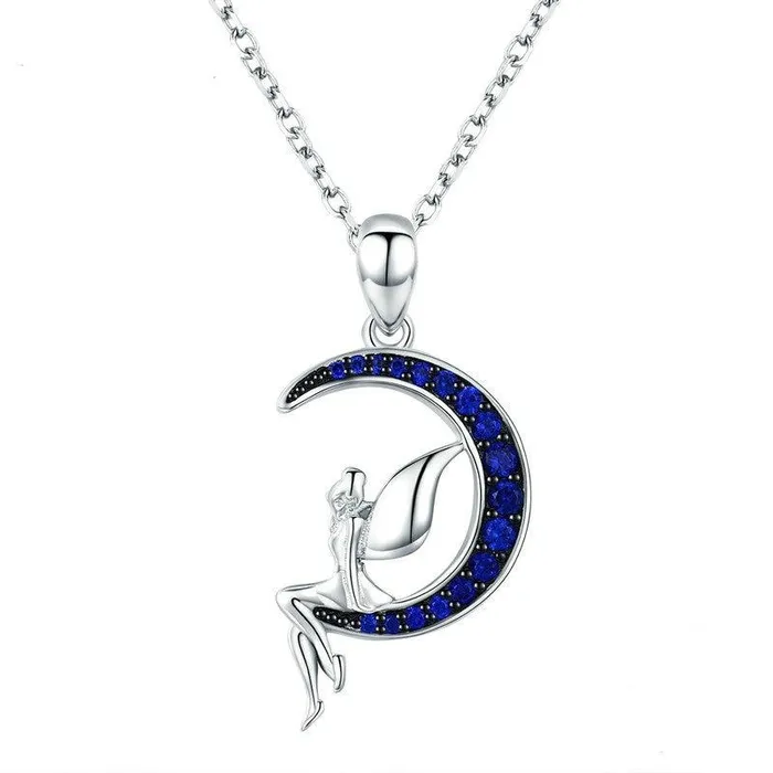 Fairy with Moon Stars Jewelry in Sterling Silver Ring and Necklace AliExpress Rings Fairy with Moon Stars Jewelry in Sterling Silver Ring and Necklace AliExpress Rings