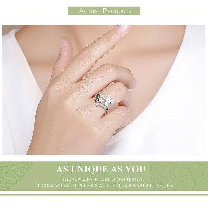 Fairy with Moon Stars Jewelry in Sterling Silver Ring and Necklace AliExpress Rings