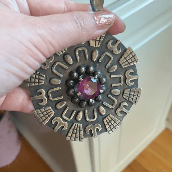 Love Vintage Paris Necklaces Alexandrite Pendant Sterling Silver Mexico Vintage