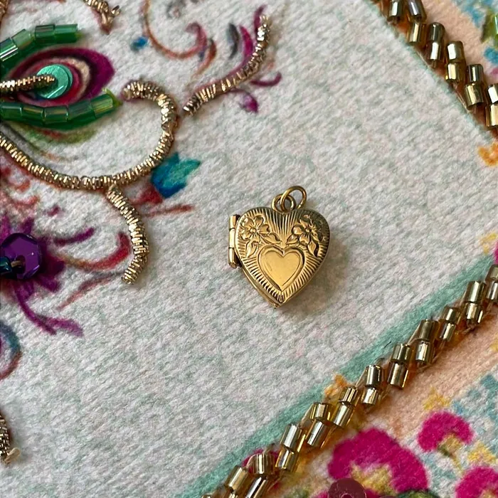 Necklaces Vintage Paris Jewelry Dainty Heart Locket 10k Gold Vintage Necklaces Vintage Paris Jewelry Dainty Heart Locket 10k Gold Vintage