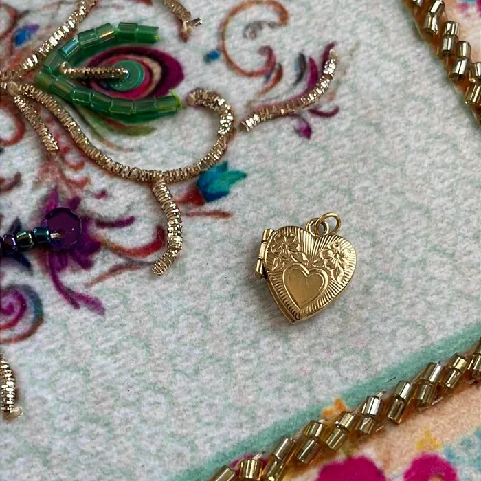 Necklaces Vintage Paris Jewelry Dainty Heart Locket 10k Gold Vintage Necklaces Vintage Paris Jewelry Dainty Heart Locket 10k Gold Vintage