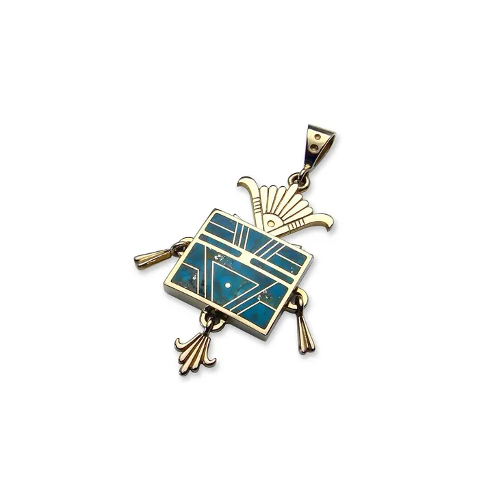 PreStyled Sets Ray Tracey 14k Gold Sunburst Yei Pendant
