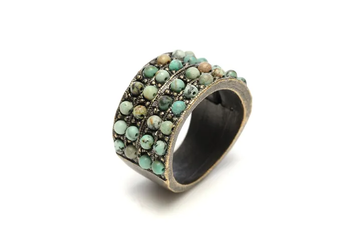 Rings Rebel Designs Inc 4 Row Band Ring