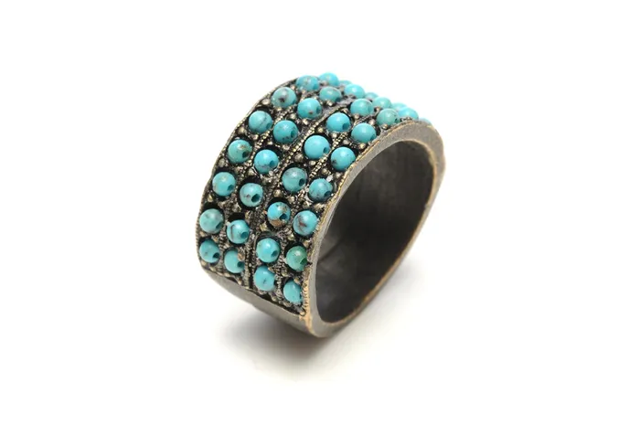 Rings Rebel Designs Inc 4 Row Band Ring