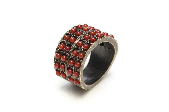 Rings Rebel Designs Inc 4 Row Band Ring