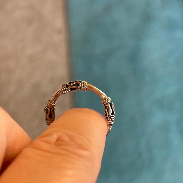 Vintage Paris Jewelry Rings Bali Band Sterling Silver Vintage Vintage Paris Jewelry Rings Bali Band Sterling Silver Vintage
