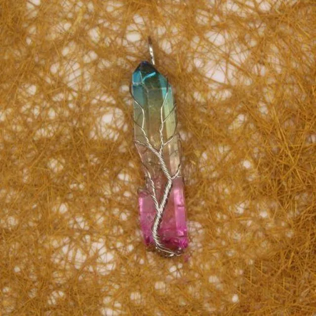 Wild Color Necklaces Tree of Life Crystal Stone Necklace