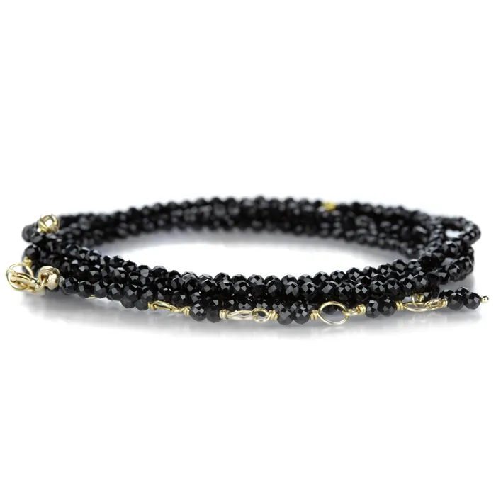 34 18k Black Spinel Wrap Bracelet Anne Sportun Bracelets