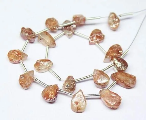 Beads Supplies USA Earrings Natural Orange Silverite Smooth Pear Drop Gemstone Loose Bead Strand 8mm 12mm 8 Beads Supplies USA Earrings Natural Orange Silverite Smooth Pear Drop Gemstone Loose Bead Strand 8mm 12mm 8
