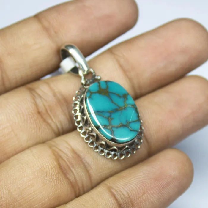 Beads Supplies USA Necklaces 670gm Natural Turquoise Designer Oval Shape 925 Sterling Silver Bezel Pendant Turquoise Pendant Beads Supplies USA Necklaces 670gm Natural Turquoise Designer Oval Shape 925 Sterling Silver Bezel Pendant Turquoise Pendant