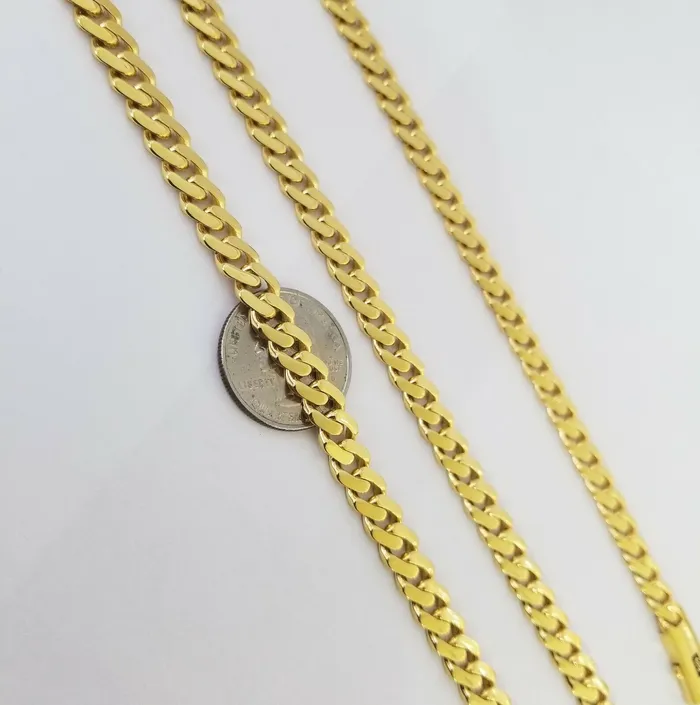 Bracelets Gold and Diamond 10k Yellow Gold Royal Monaco Link 8mm Bracelet Box Clasp 75