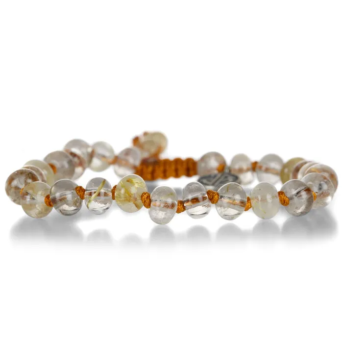 Bracelets Joseph Brooks Smooth 7mm Gold Rutile Quartz Bracelet
