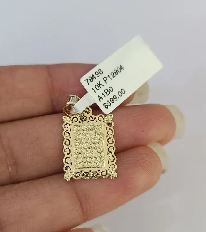 Charm Necklaces Globalwatches10 10k Initials Charm Pendant AZ Alphabets Men Women Real Yellow Gold Genuine