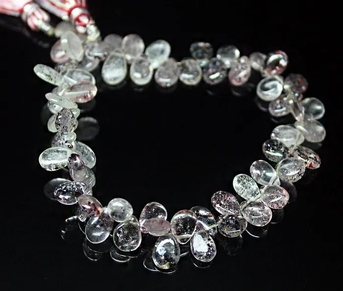 Earrings Beads Supplies USA Natural Lepidocrocite Quartz Smooth Pear Drop Briolette Beads 8 8mm 9mm Earrings Beads Supplies USA Natural Lepidocrocite Quartz Smooth Pear Drop Briolette Beads 8 8mm 9mm