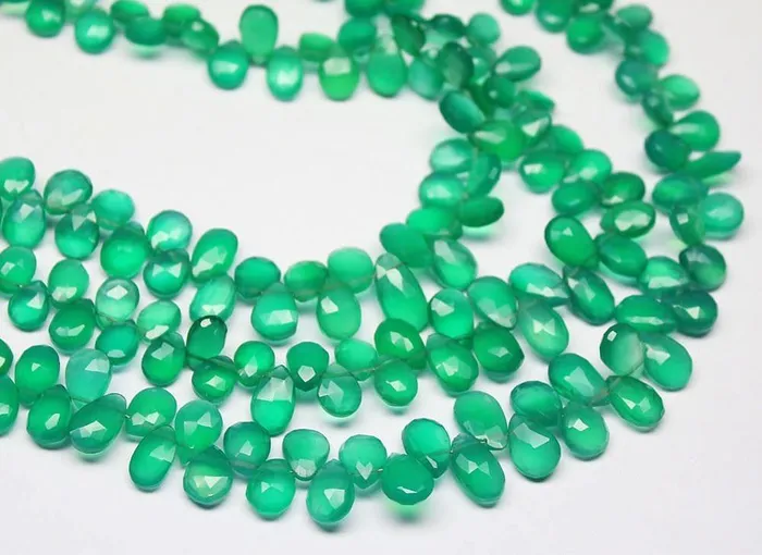 Earrings Jalvi Co Natural Green Onyx Faceted Briolette Pear Drop Gemstone Beads Strand 9 6mm 10mm Earrings Jalvi Co Natural Green Onyx Faceted Briolette Pear Drop Gemstone Beads Strand 9 6mm 10mm