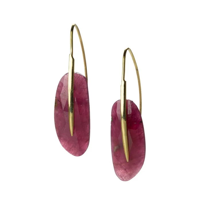 Earrings Ruby Feather Earrings Rachel Atherley