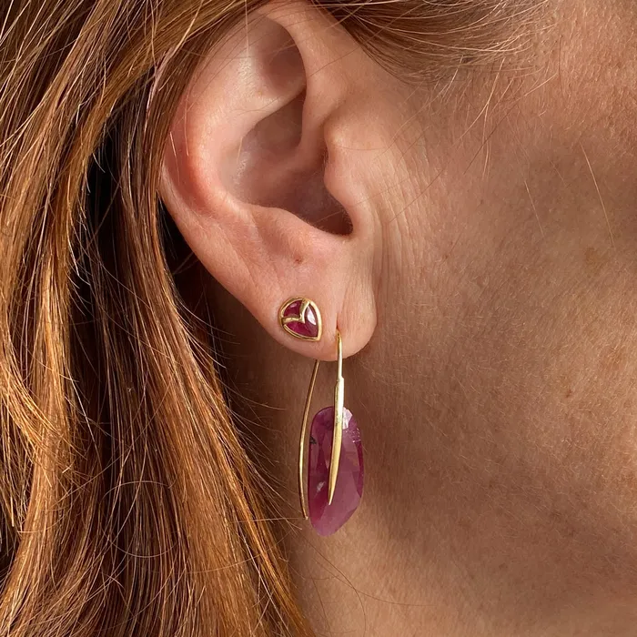 Earrings Ruby Feather Earrings Rachel Atherley Earrings Ruby Feather Earrings Rachel Atherley